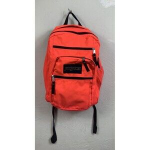 JanSport Big Student Backpack Crimson Red Large School Bag 2 Main Compartments